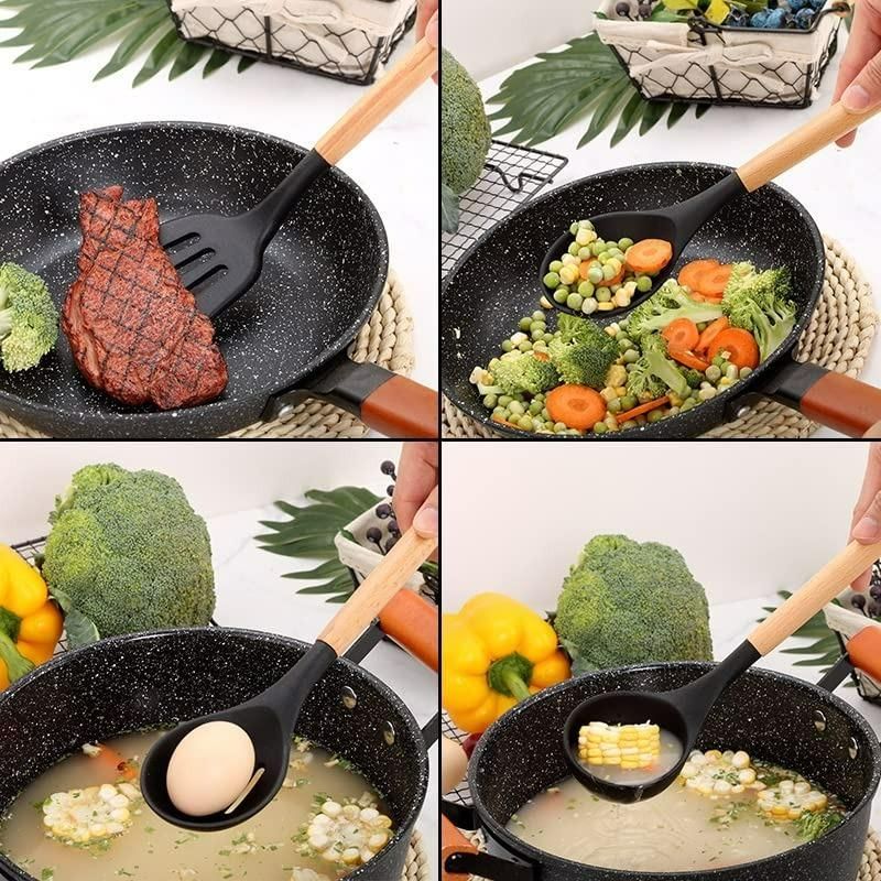 All-in-One 11-Piece Silicone Kitchen Utensils Set – Premium Non-Stick Tools